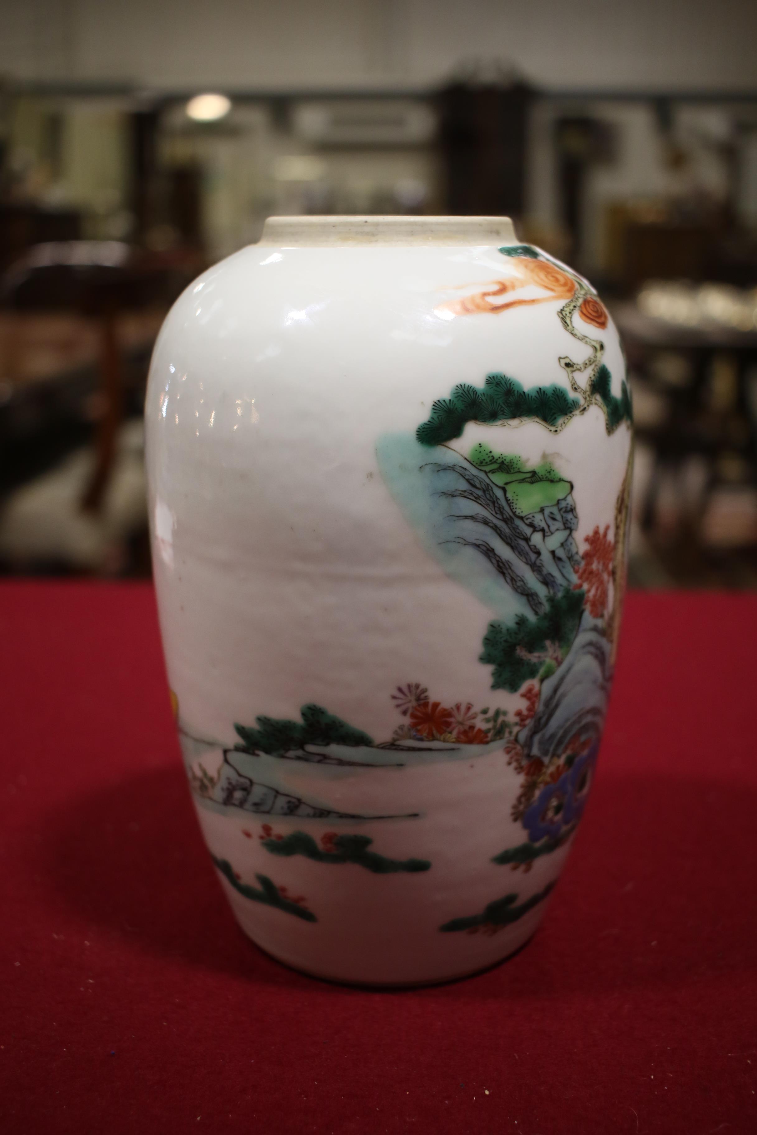 A Chinese tapering oviform Qing Dynasty vase. - Image 5 of 13