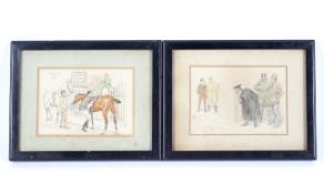Two framed late 19th century coloured prints after Charles Edmund Brock (1870-1938).