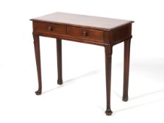 A 19th century mahogany side table.