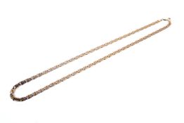 A vintage Italian 9ct gold filed-curb necklace.
