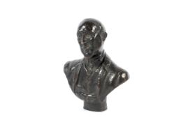 An early 20th century bronze bust of a gentleman.