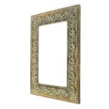 A late 19th/early 20th centurybrass rectangular mirror frame.