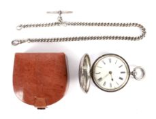 A William IV silver hunter cased pocket watch.