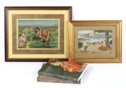 Indian School (20th/21st Century) two miniature paintings.