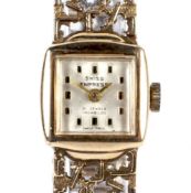 Swiss Empress, a lady's 9ct gold cased bracelet watch.