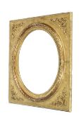 A late 19th/early 20th century gesso and giltwood wall mirror.