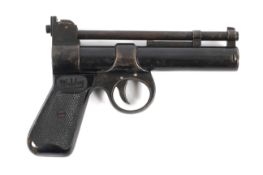 Webley 'Junior' smooth bore .1777 and a small amount of pellets, brush, target and box.