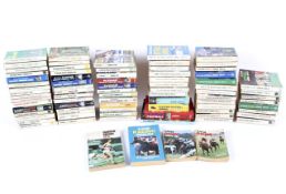 A collection of playfair cricket and football annuals.