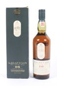 Lagavulin single Islay 16 year old malt whisky, White Horse distillery. Boxed, 70cl.