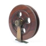 A 7 ½ inch wooden 'Scarborough' style reel.