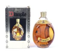 A bottle of Haigs Dimple Scotch Whisky, boxed, no quantity shown, 43% vol.