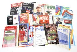 A box of 100 football programmes, specials.