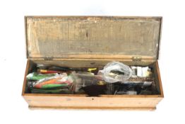 An extensive collection of fly-tying equipment and materials.