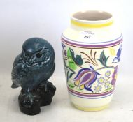 Two pieces of mid-century Poole Pottery.