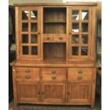 A contemporary oak dresser.