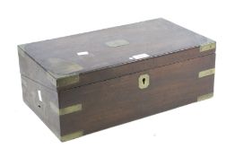 A 19th century mahogany writing slope box.