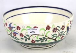 A 20th century hand painted bowl.