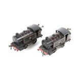 Two Hornby O gauge clockwork tinplate locomotives. 0-4-0, BR livery no.