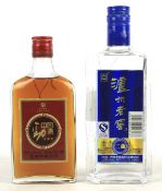 Two bottles of Chinese alcohol. Zhong Guo jing jiu, 25.8cl, 35% vol.