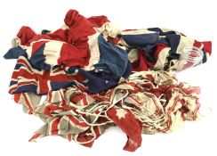 A selection of vintage Union Jack flag and and bunting.