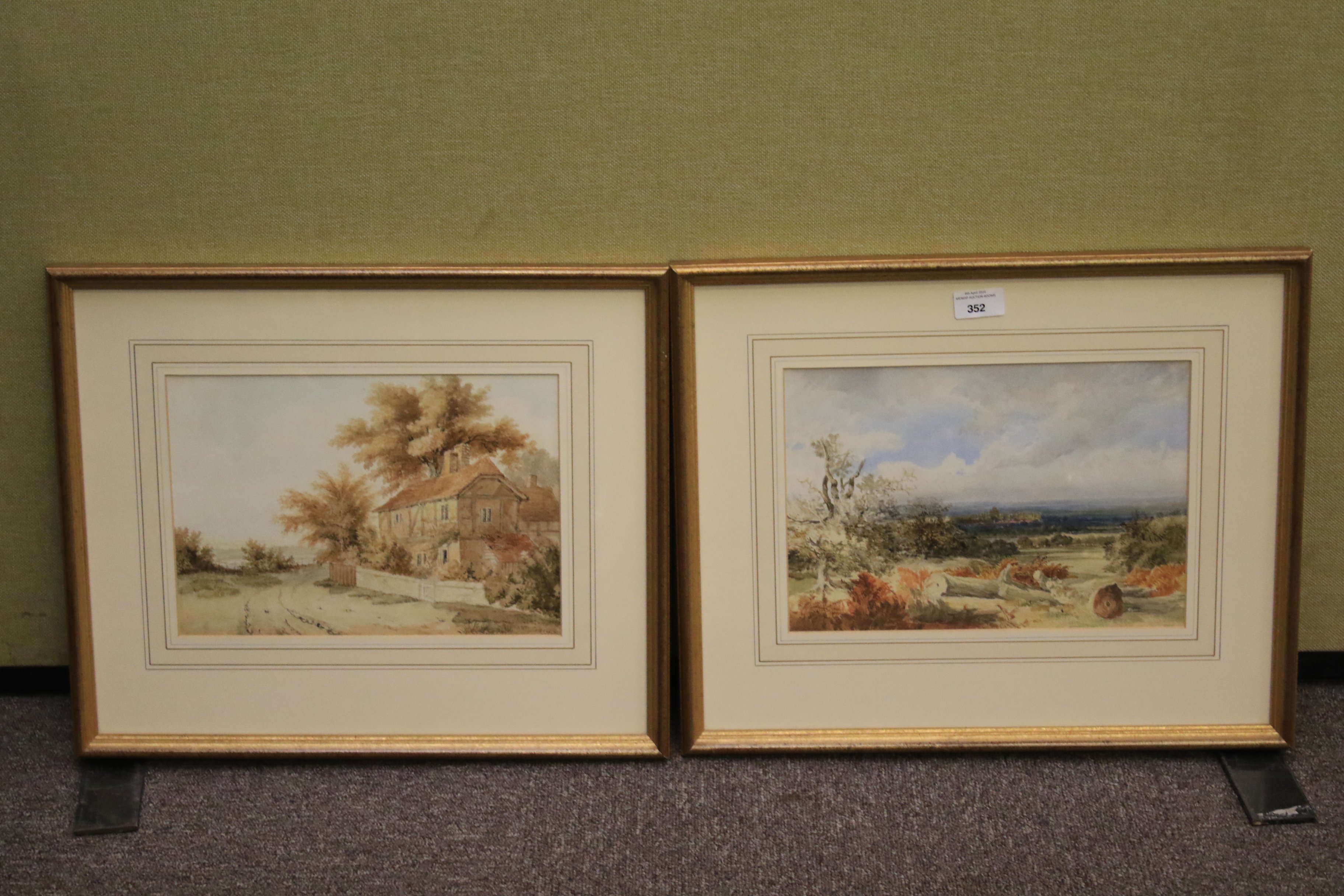 Two 19th century school landscape watercolours.