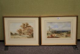 Two 19th century school landscape watercolours.