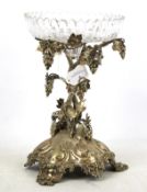 A late Victorian Mappin & Webb silver plate table centre piece.