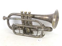A vintage cornet regent trumpet.