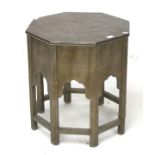 A contemporary Middle Eastern style occasional table.