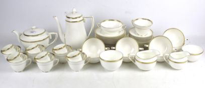 A Royal Worcester part tea and coffee service in the 'Viceroy' pattern.