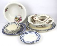 A quantity of assorted Victorian ceramics.