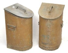 Two vintage GWR storage buckets and a numbered peg.