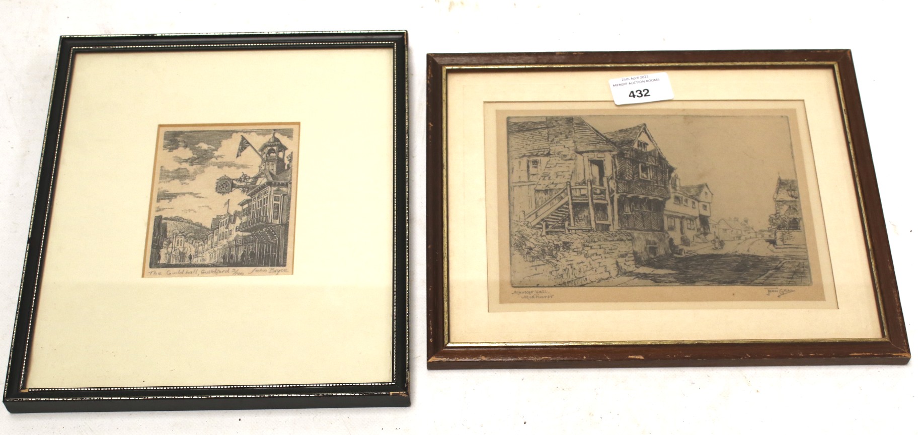 Two late 19th/early 20th century signed prints.