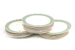 A set of seventeen Villeroy & Boch dinner plates and one other.
