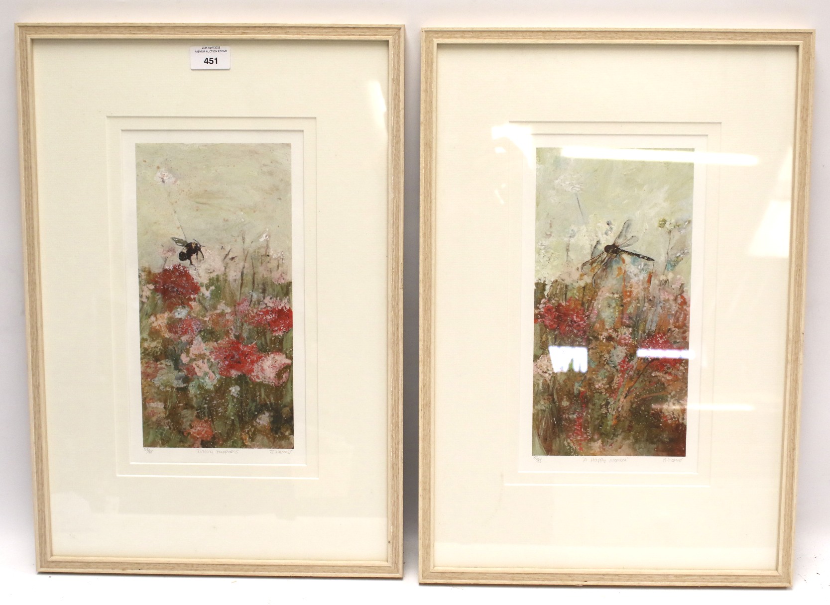 Joanne Harmer, two signed limited edition prints.