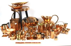 An assortment of 20th century and later copper.