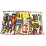 A collection of assorted playworn and boxed diecast vehicles. Including Dinky, Matchbox, Lledo, etc.