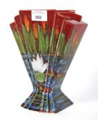 An Anita Harris fan vase.