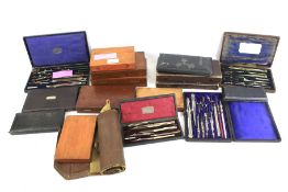 A collection of 19th century and later engineering drawing sets.