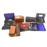 A collection of 19th century and later engineering drawing sets.