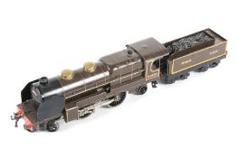 A Hornby O gauge clockwork tinplate locomotive and 'Nord' tender. 4-4-2, Nord livery, no.