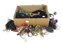 An assortment of costume jewellery.