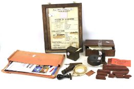 An assortment of vintage Post Office collectables.