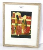 Penny Elder print. Depicting an abstract scene, 14.