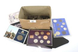 A collection of 20th century and later coins.