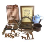 A group of assorted vintage collectables.