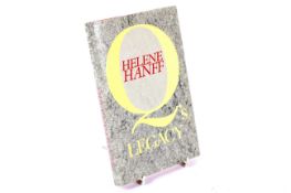 Helene Hanff Q's Legacy, inscribed first UK edition.