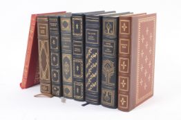 Eight volumes of finely bound volumes published by the Franklin Mint.