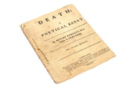 Death: A Poetical Essay by Beilby Poeteus The Second Edition, 1759, disbound.
