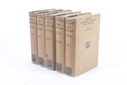 Grove's Dictionary of Music and Musicians, 5 volumes, 1928, 3rd edition of reprint.
